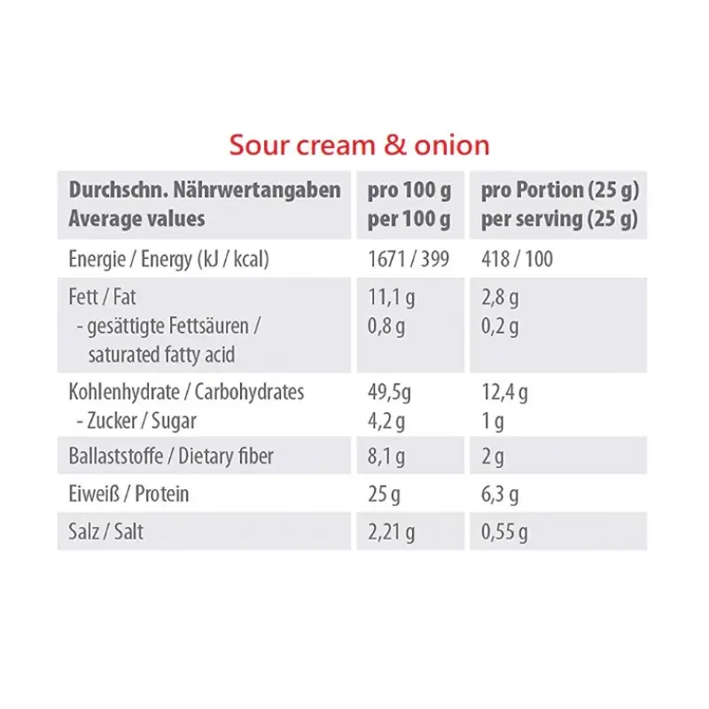 Supplify sour cream nutritional content.webp