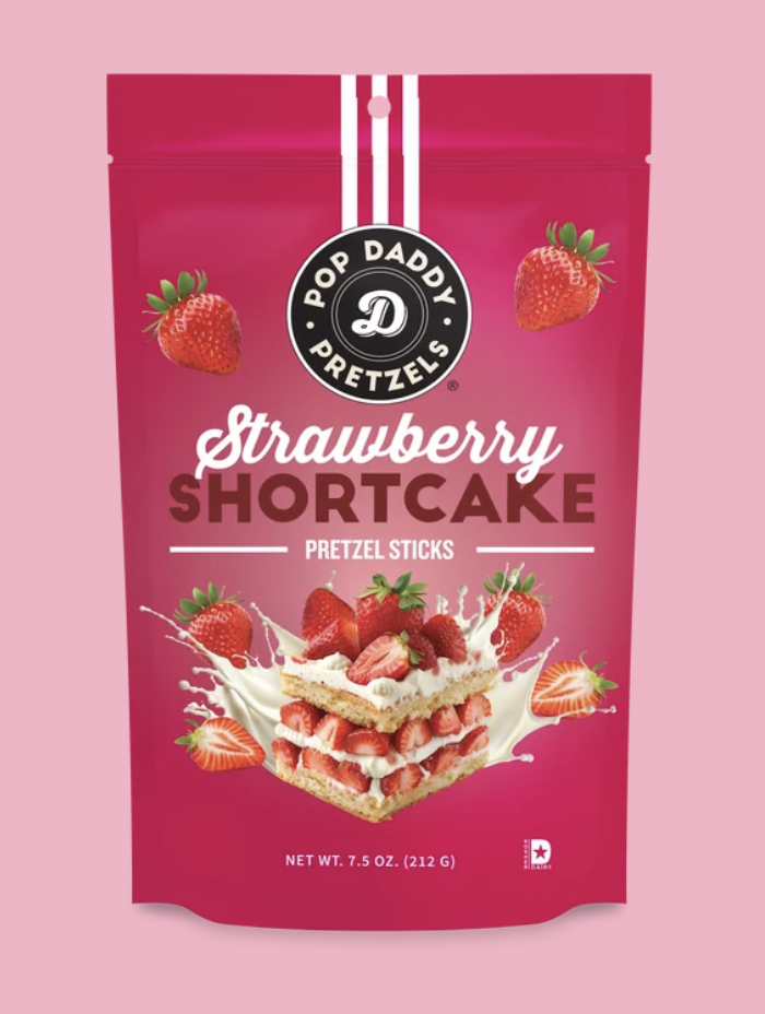 [GB030] Low Calorie Pretzels - Strawberry Shortcake Flavor - 7.5 oz Pack
